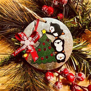 The Penguin Party Crew Ornament- Christmas Cute Ornament
